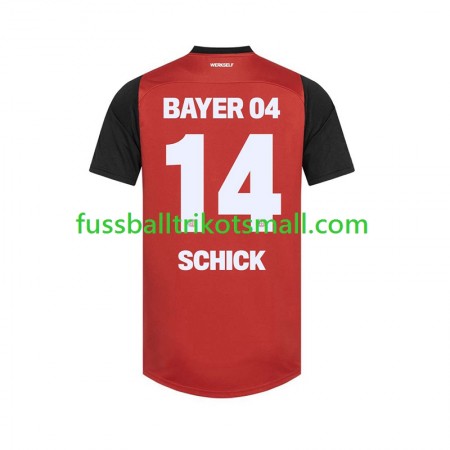 Fußballtrikots Bayer 04 Leverkusen Patrik Schick 14 2024-2025 Kurzarm Heimtrikotsatz kaufen
